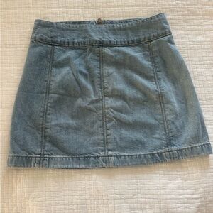 Free People Denim Mini Skirt - Size 6